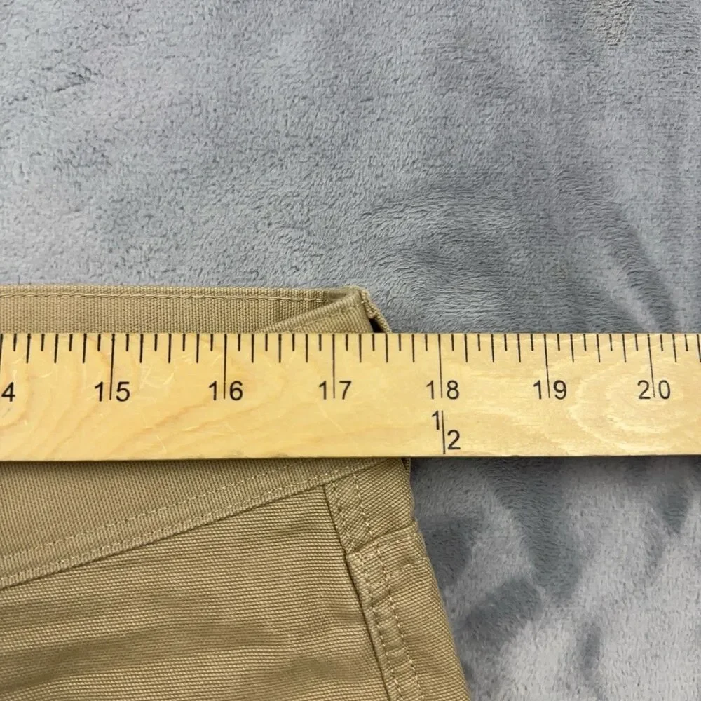 Eddie Bauer Pants Mens Size 34x30 Tan Khaki Canvas Utility 5 Pocket Work Outdoor